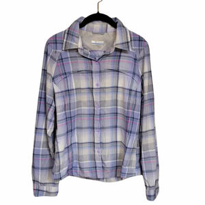 Columbia plaid long sleeve button shirt